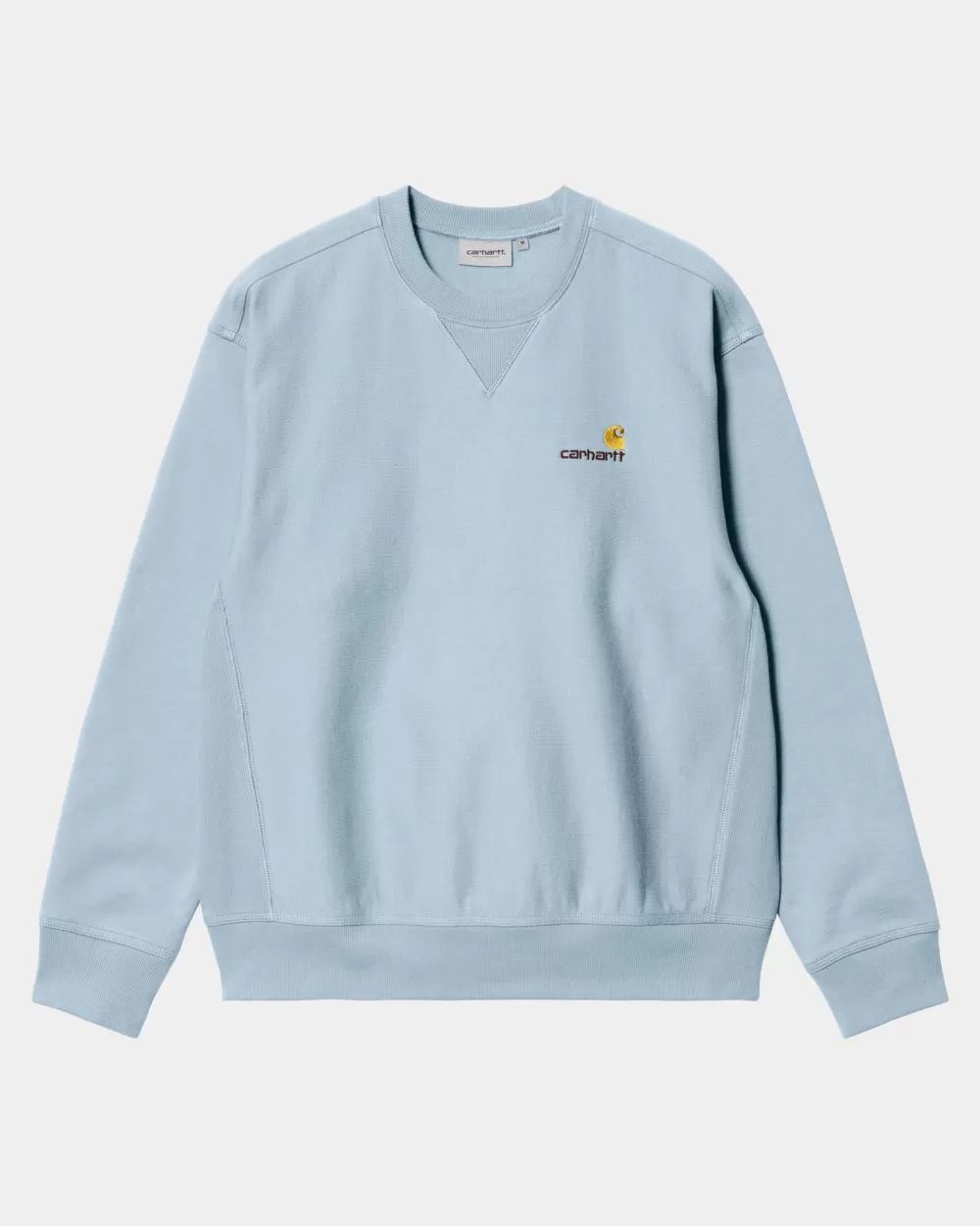 Mænd Carhartt WIP American Script Sweatshirt | Frostet Bla