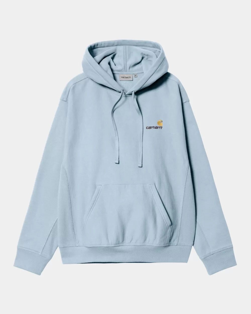 Mænd Carhartt WIP American Script Sweatshirt Med Haette | Frostet Bla