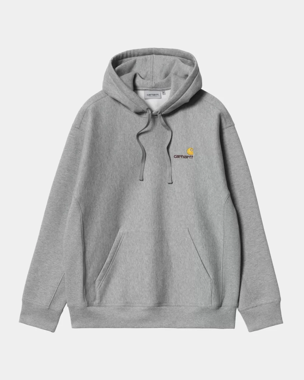 Mænd Carhartt WIP American Script Sweatshirt Med Haette | Gra Lyng