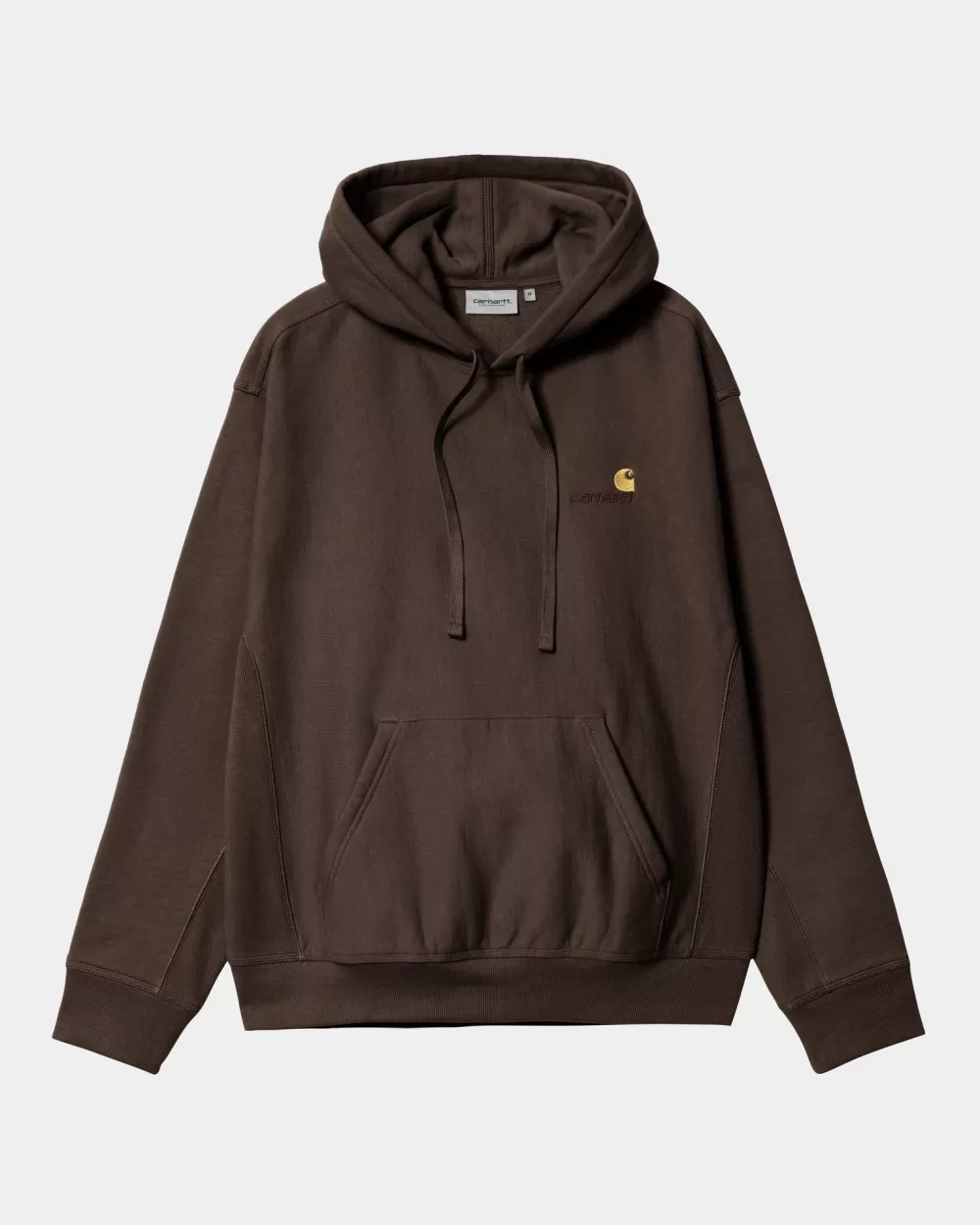 Mænd Carhartt WIP American Script Sweatshirt Med Haette | Tobak