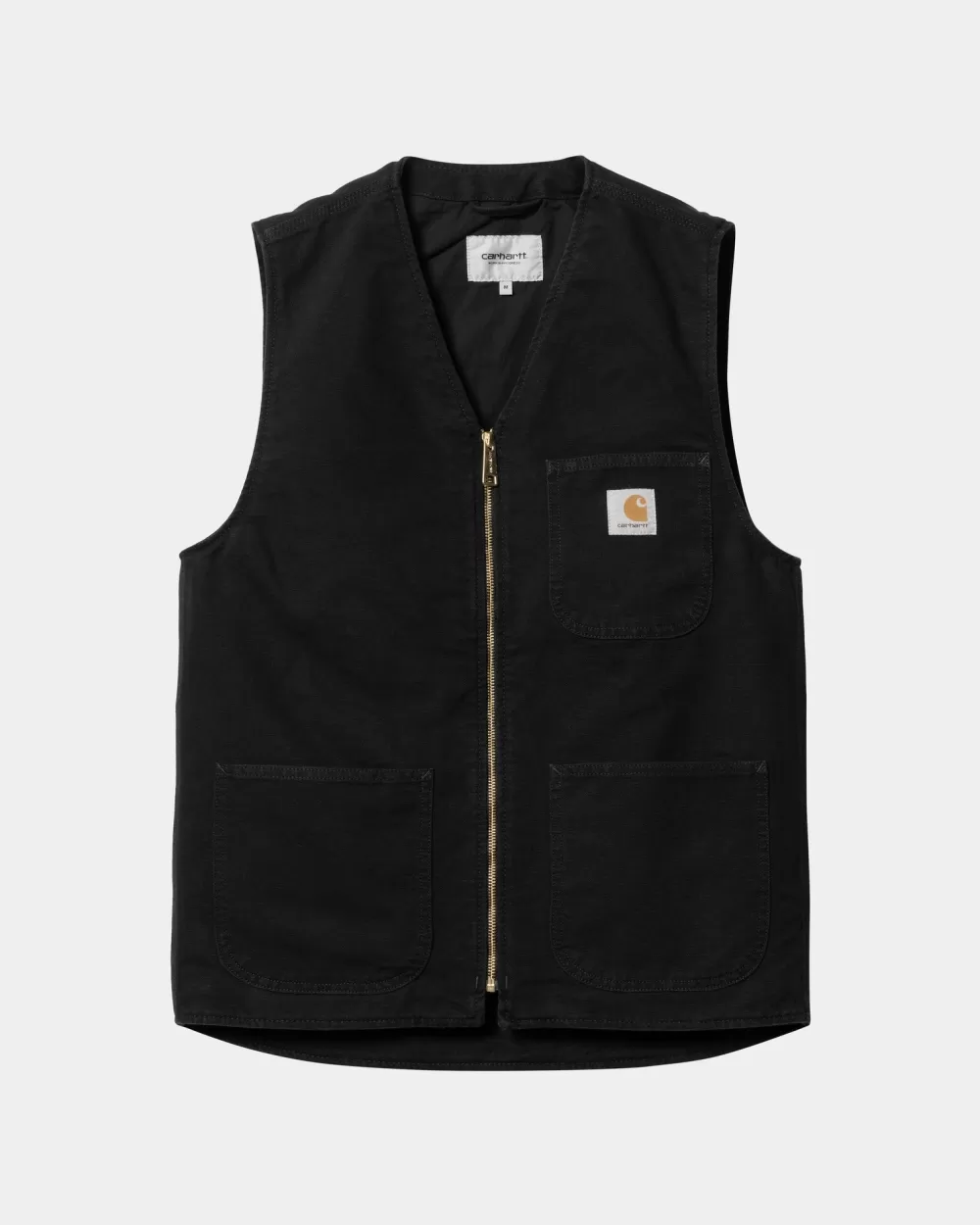 Mænd Carhartt WIP Arbor Vest | Sort (Aeldet Laerred)