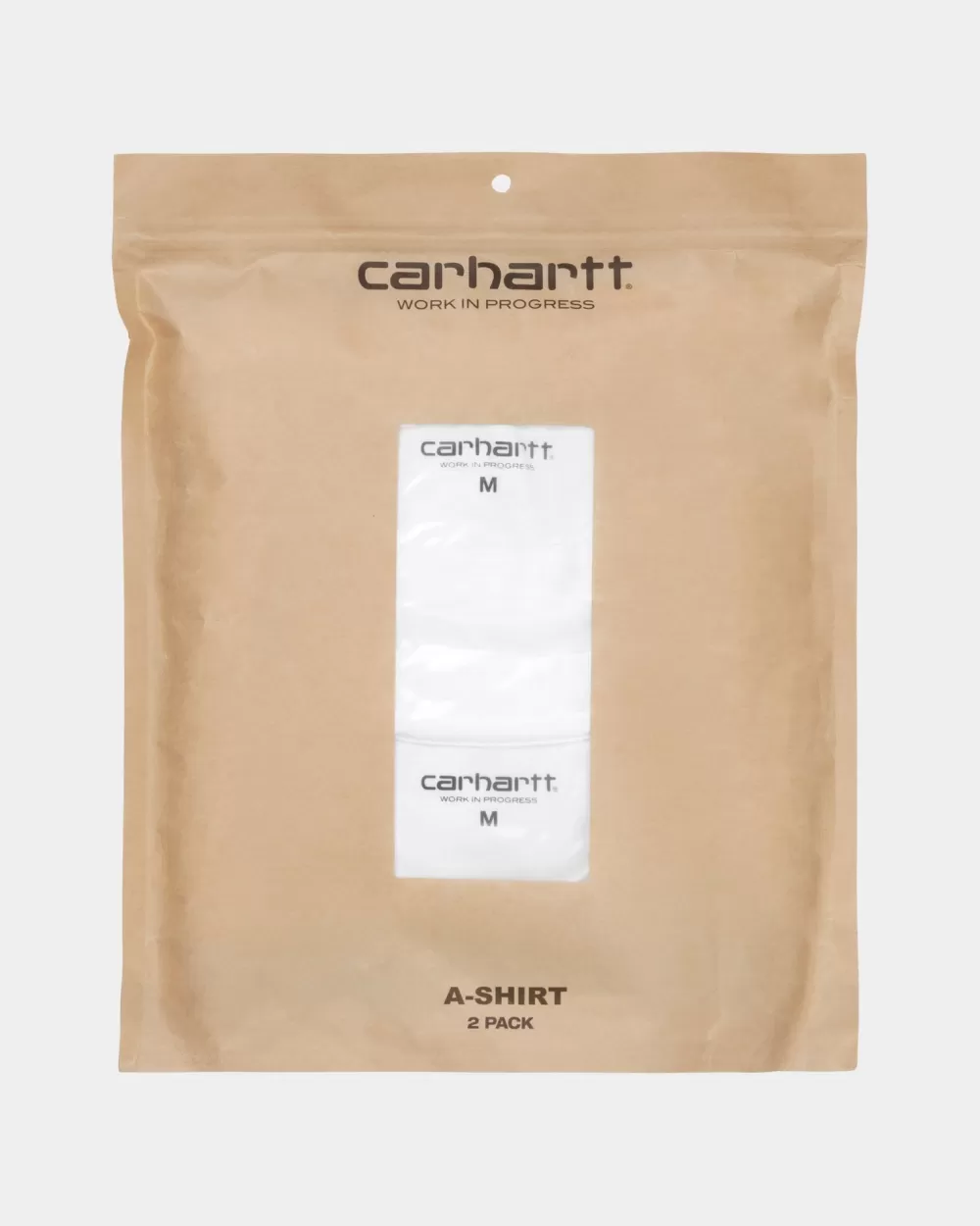 Mænd Carhartt WIP A-Skjorte (2-Pak) | Hvid + Hvid