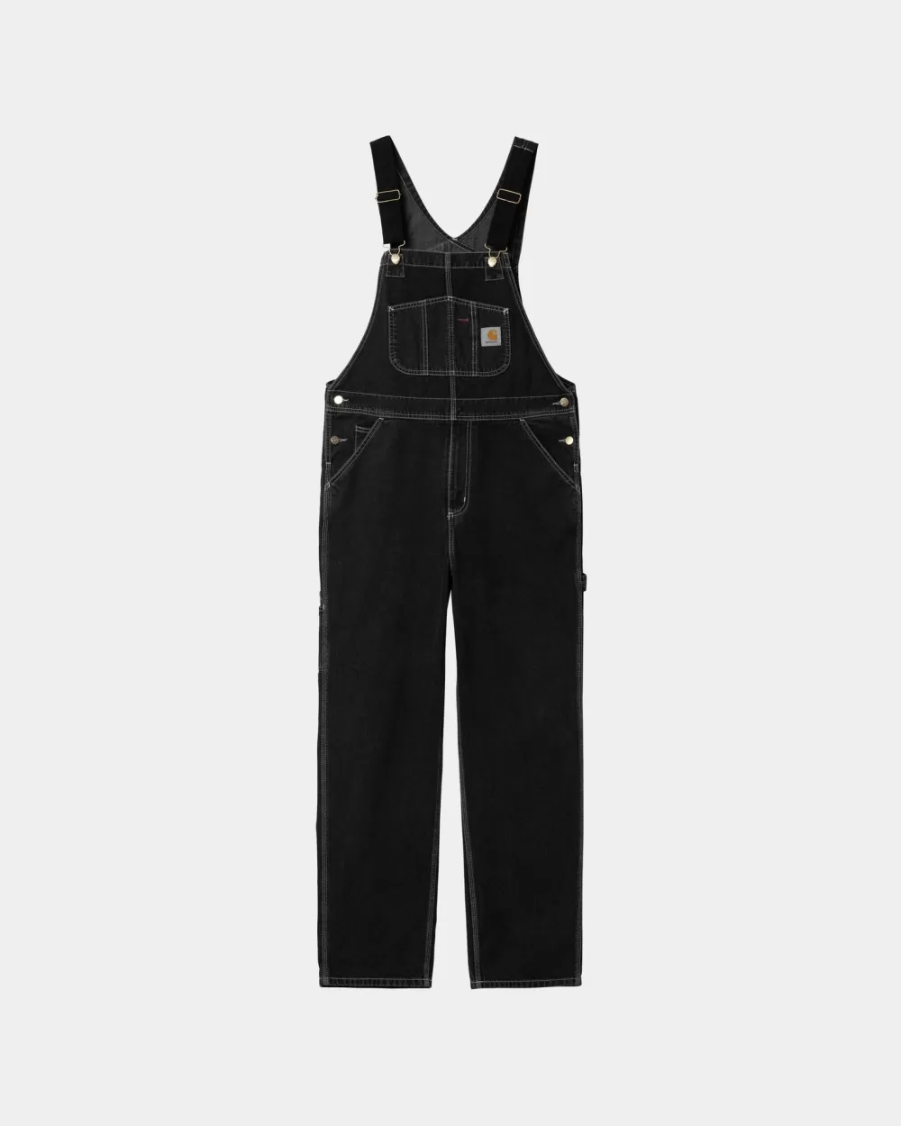 Mænd Carhartt WIP Bib Overall - Denim | Sort (Stenvasket)