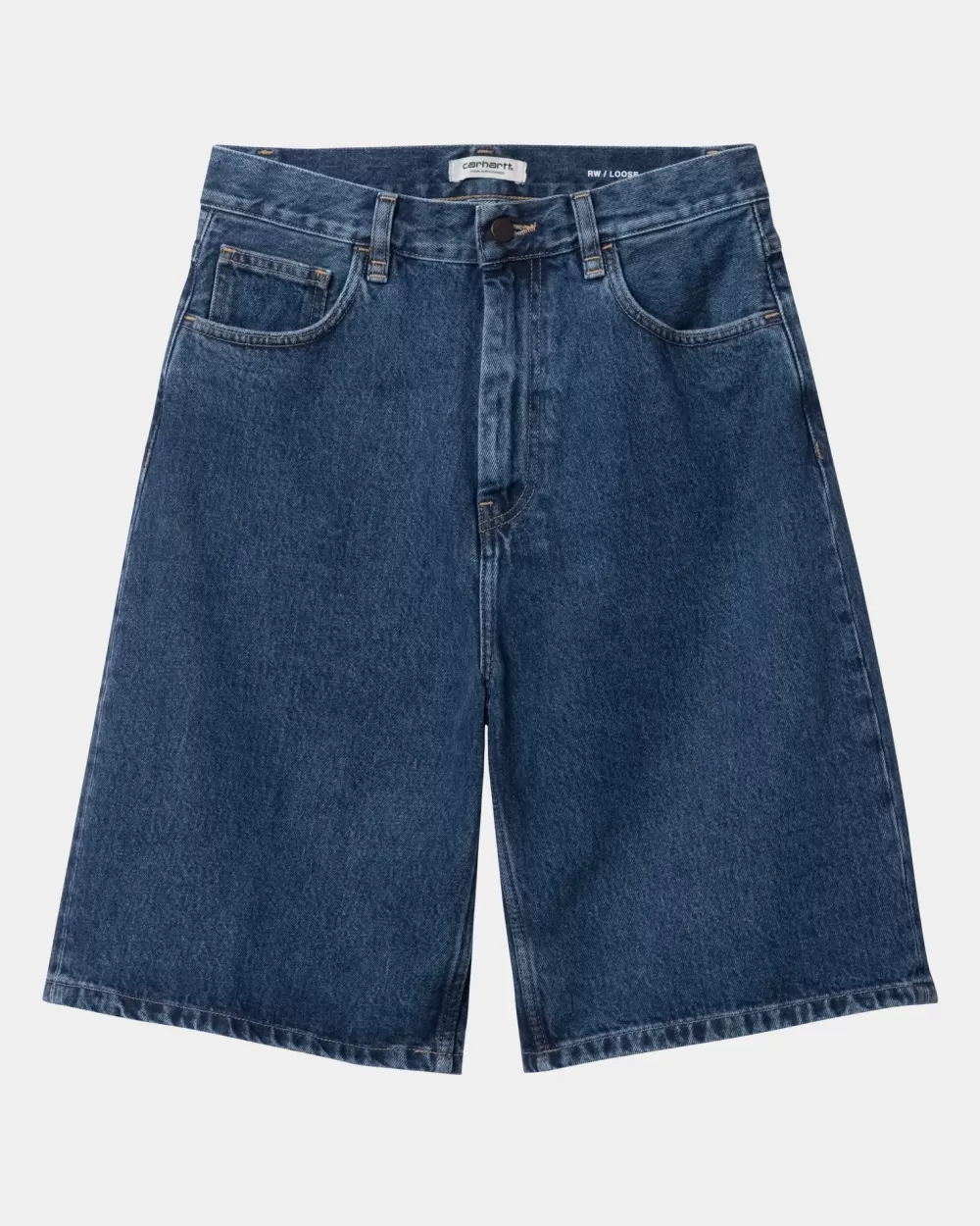 Kvinder Carhartt WIP Brandon Shorts Til Kvinder | Bla (Stenvasket)