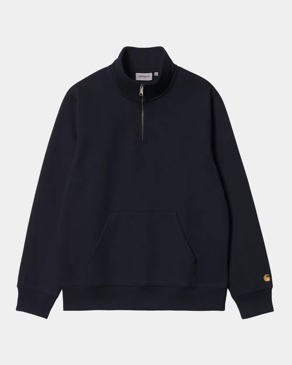 Mænd Carhartt WIP Chase Neck Zip Sweatshirt | Dark Navy