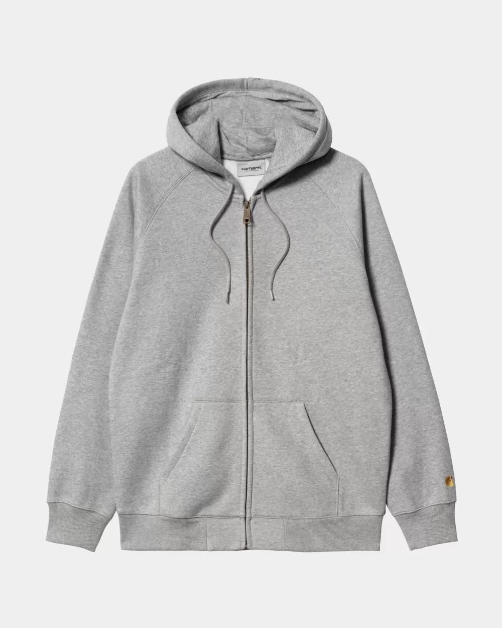 Mænd Carhartt WIP Chase-Jakke Med Haette | Gra Lyng