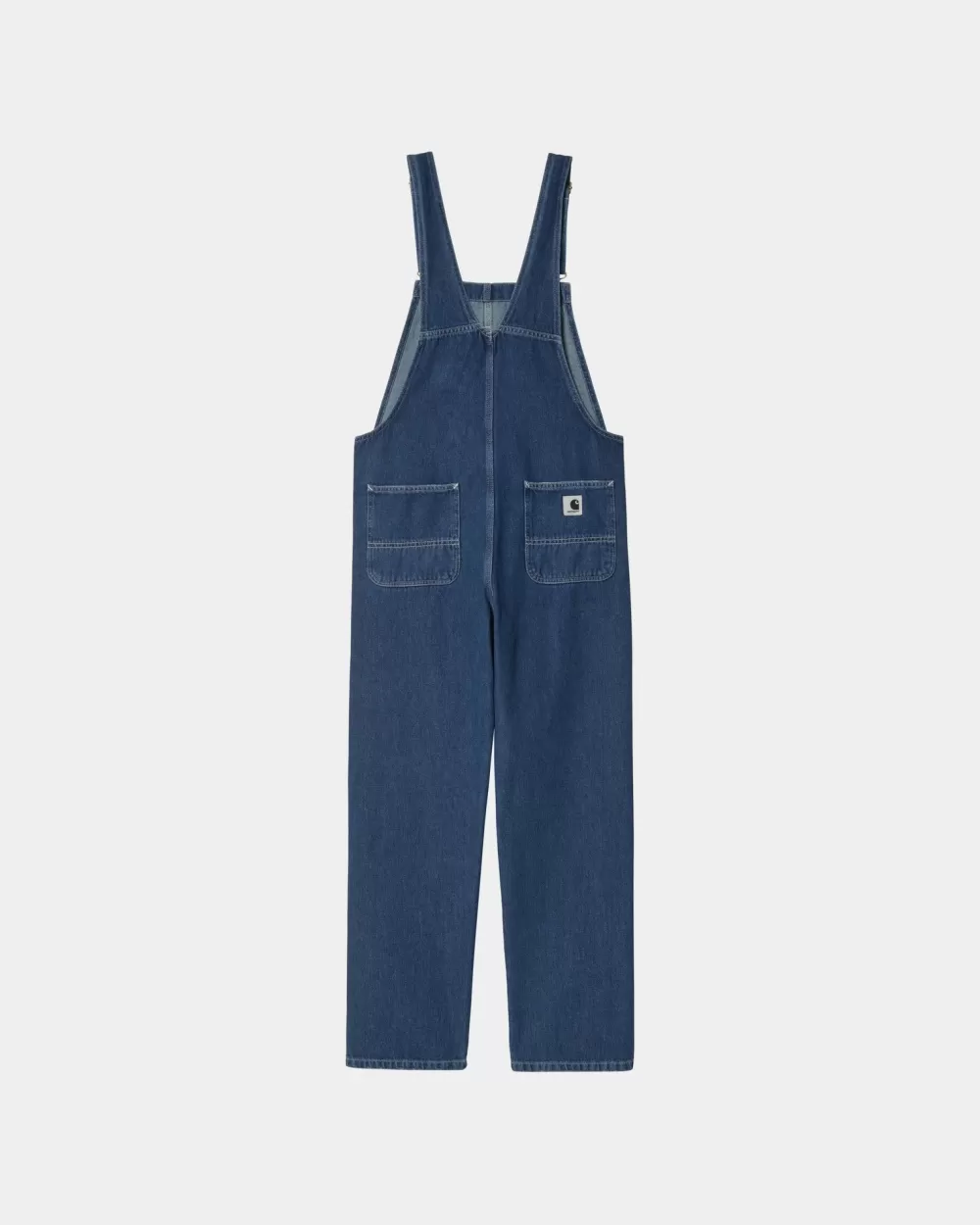 Kvinder Carhartt WIP Damesmaek Overall Lige - Denim | Bla (Stenvasket)