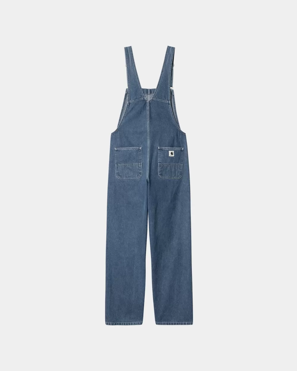 Kvinder Carhartt WIP Damesmaek Overall Lige - Norco Denim | Bla (Stenvasket)