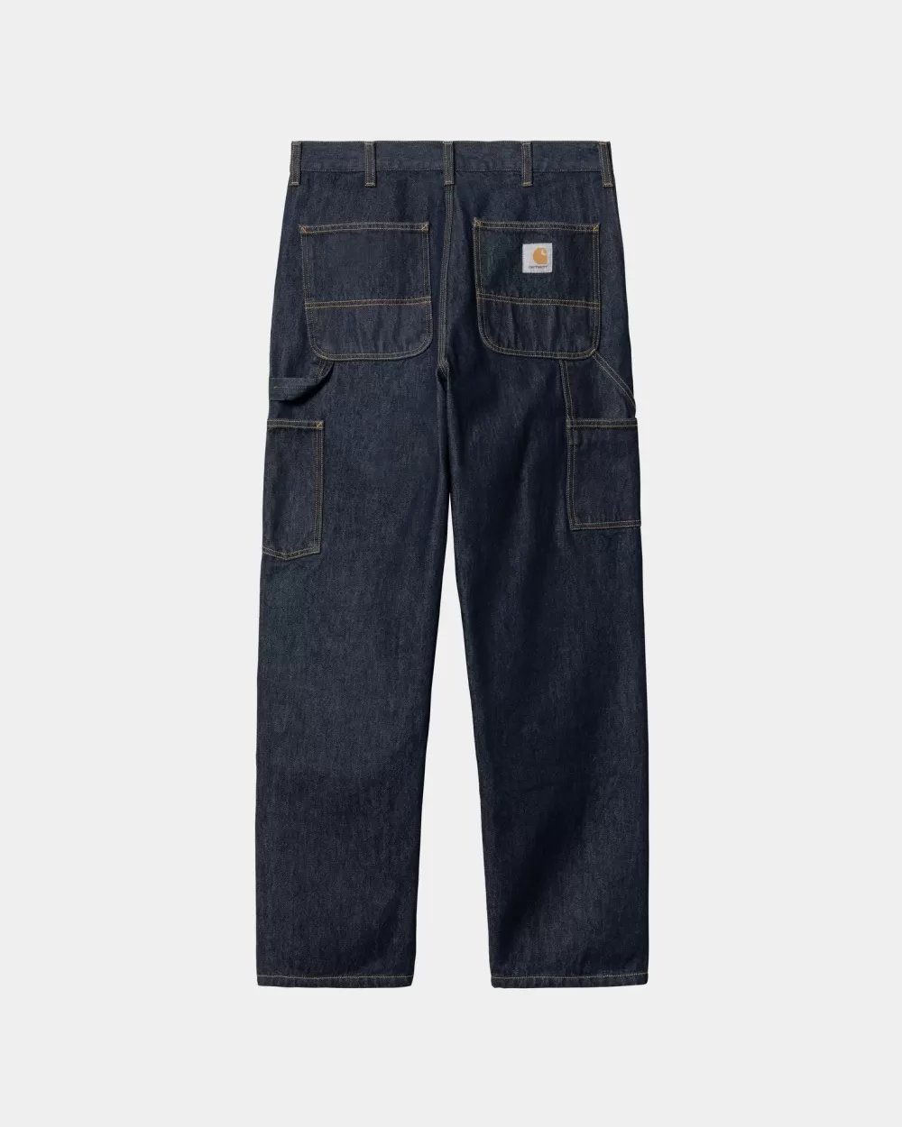 Mænd Carhartt WIP Dobbelt Knaebukser - Denim | Bla (Skyllet)