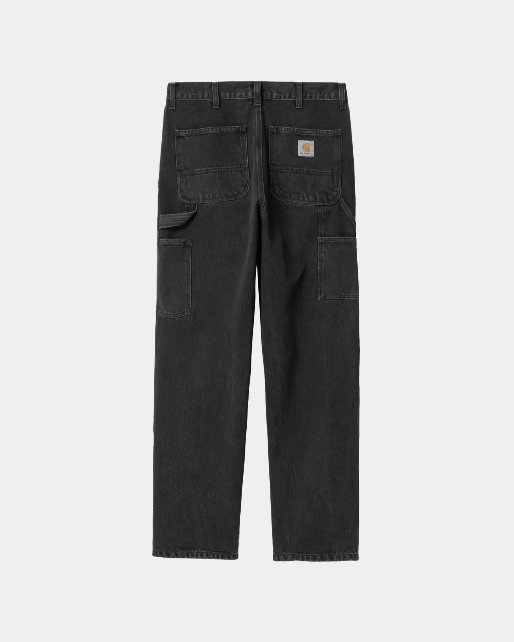 Mænd Carhartt WIP Dobbelt Knaebukser - Denim | Sort (Stenvasket)