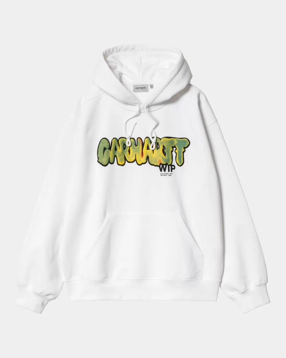 Mænd Carhartt WIP Drip Sweatshirt Med Haette | Hvid