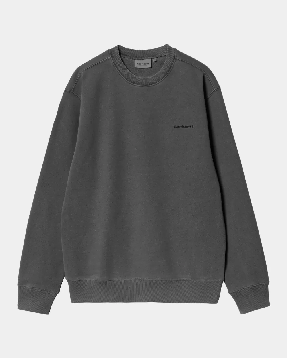 Mænd Carhartt WIP Duster Script Sweatshirt | Sort