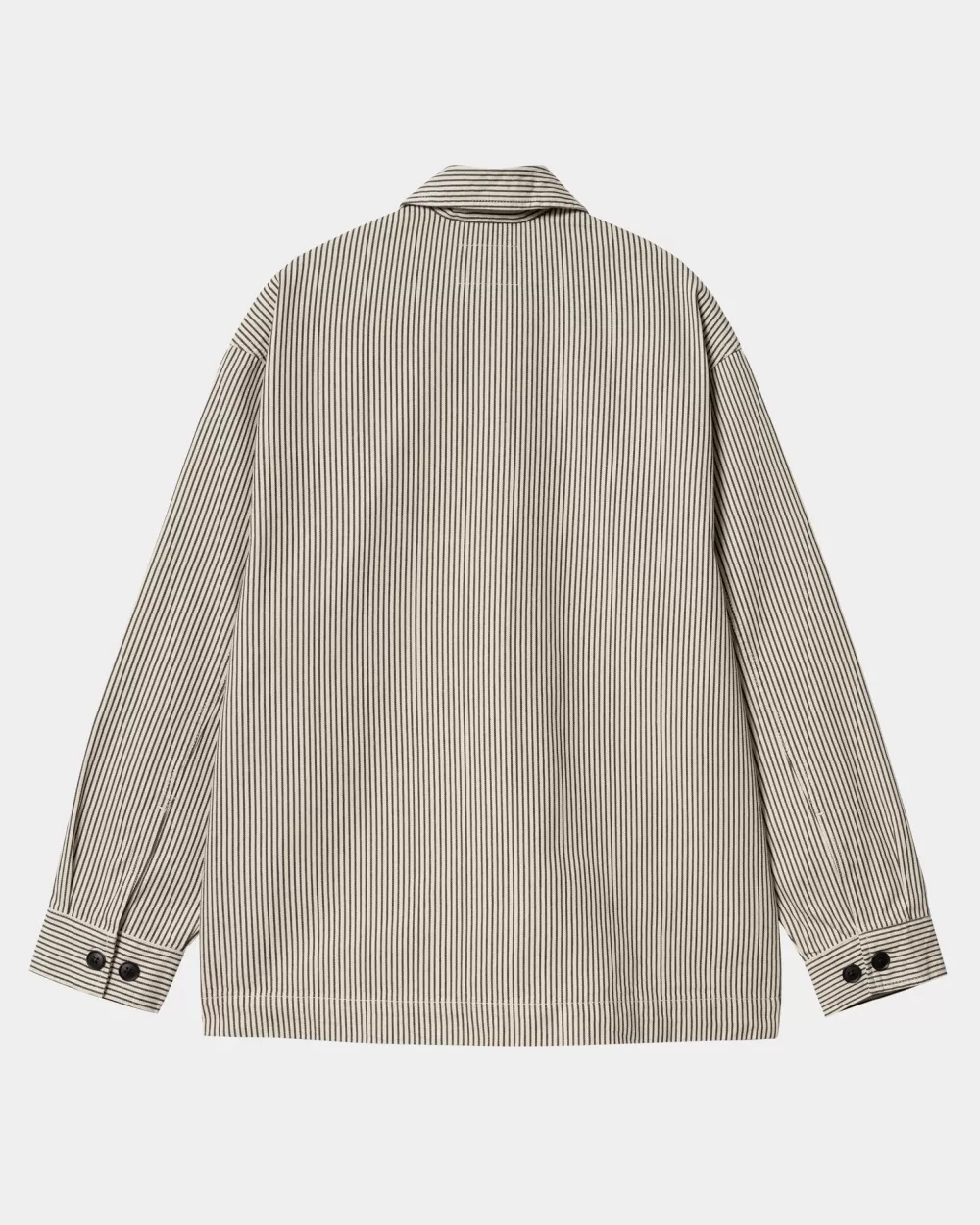 Kvinder Carhartt WIP Haywood Stripe Coat | Voks / Sort