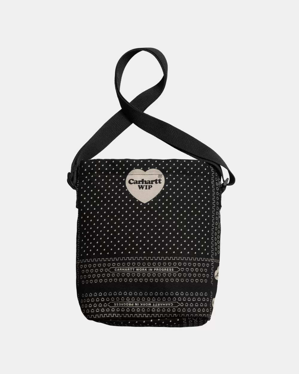 Mænd Carhartt WIP Heart Bandana Skuldertaske | Sort