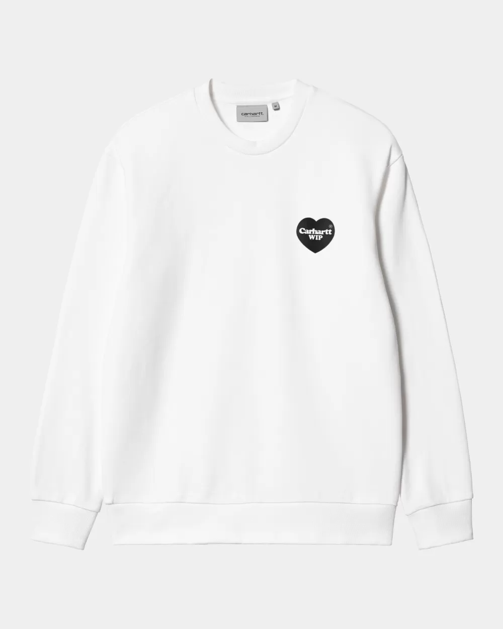 Mænd Carhartt WIP Hjerte Bandana Sweatshirt | Hvid Sort