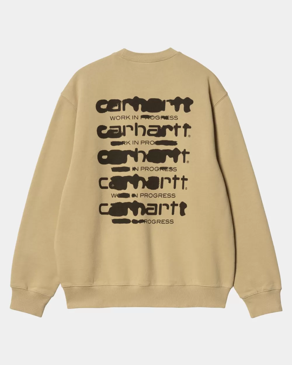 Mænd Carhartt WIP Ink Bleed Sweatshirt | Sable / Tobak (Stenvasket)