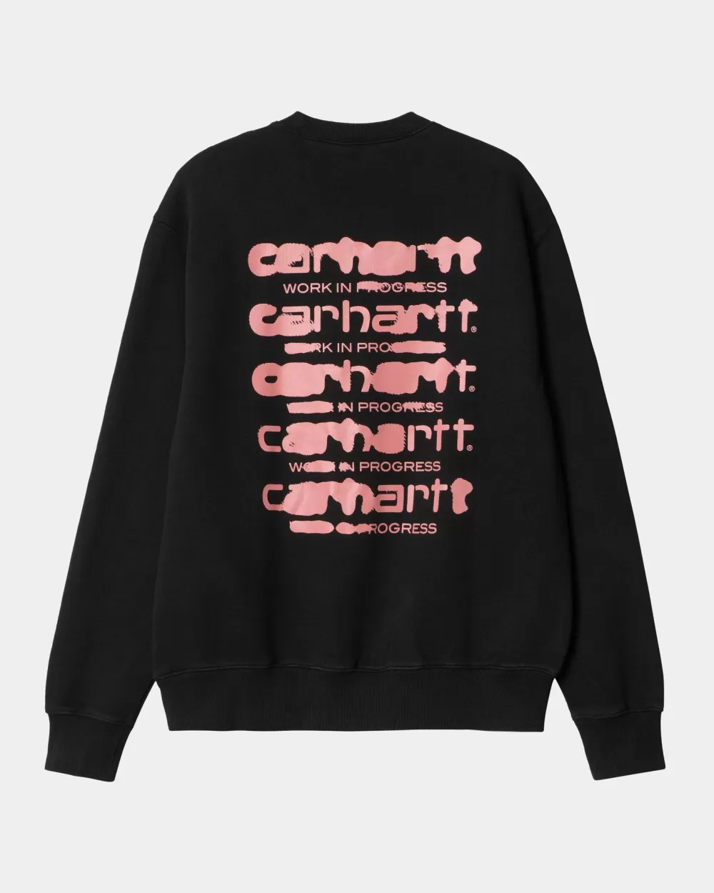 Mænd Carhartt WIP Ink Bleed Sweatshirt | Sort/Pink (Stenvasket)