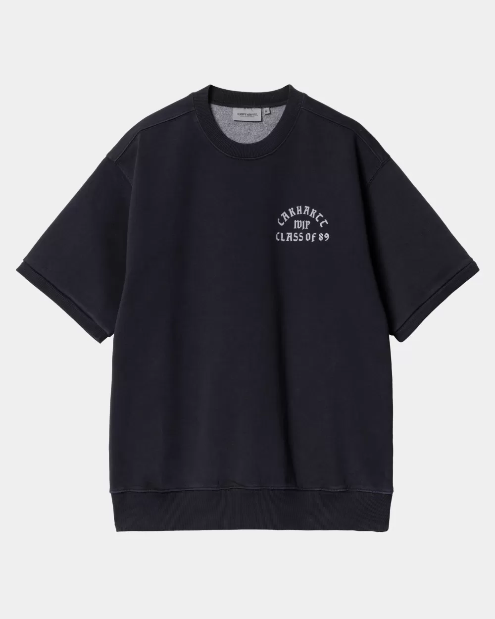 Mænd Carhartt WIP Klasse 89 Kortaermet Sweatshirt | Dark Navy