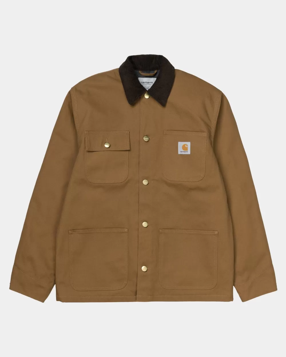 Mænd Carhartt WIP Michigan Chore Coat (Vinter) | Hamilton Brown / Tobak (Stiv)