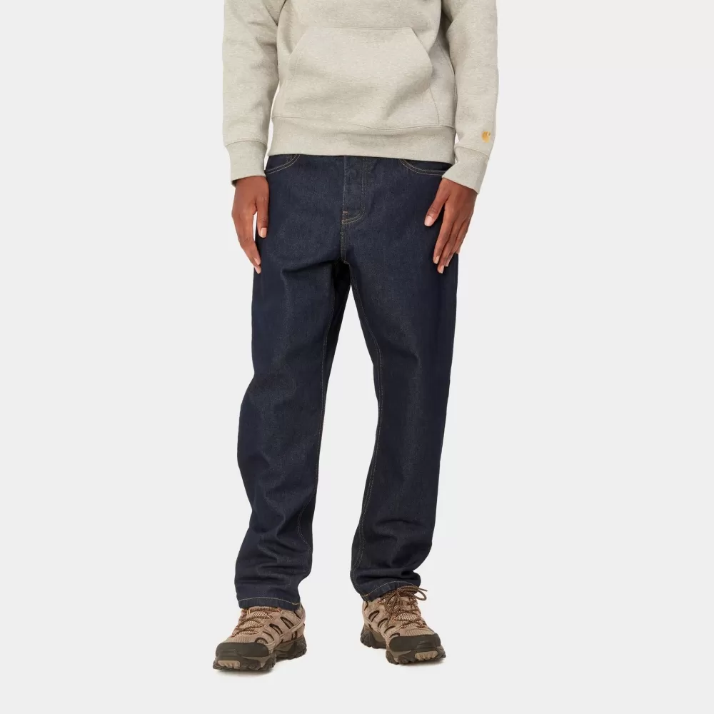 Mænd Carhartt WIP Newel Pant | Bla (En Vask)