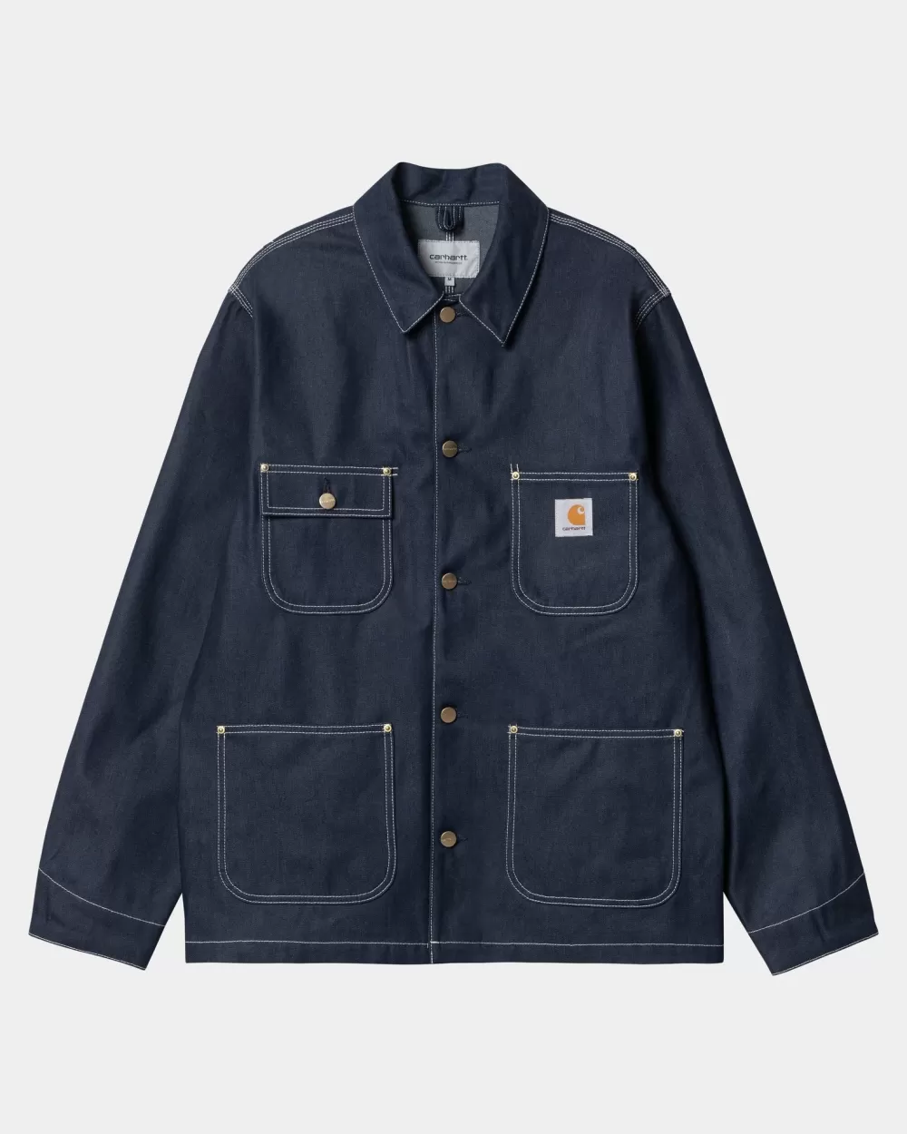 Mænd Carhartt WIP Og Chore Coat (Forar) | Bla (Stiv)