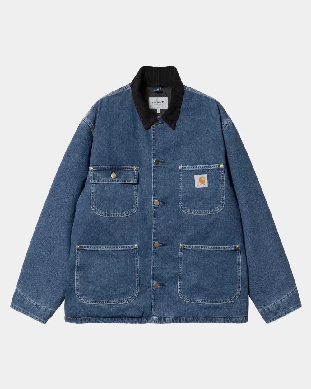 Mænd Carhartt WIP Og Chore Coat (Vinter) - Denim | Bla (Stenvasket)