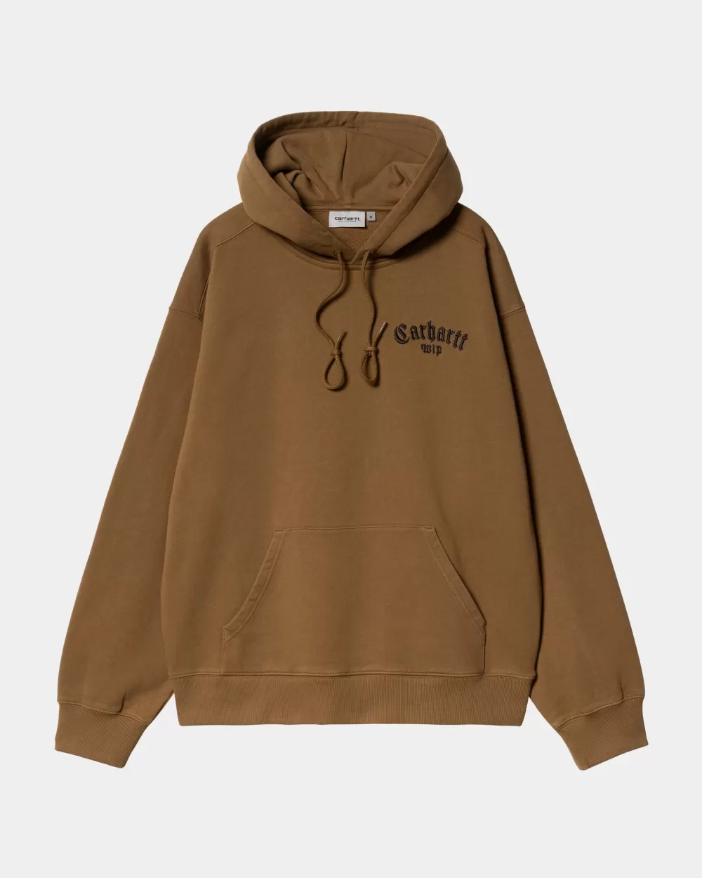 Mænd Carhartt WIP Onyx Script Sweatshirt Med Haette | Hamilton Brown