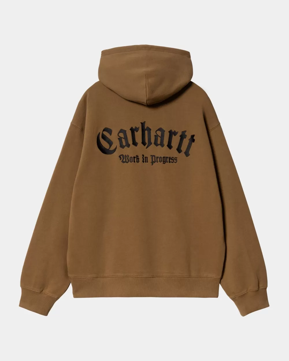 Mænd Carhartt WIP Onyx Script Sweatshirt Med Haette | Hamilton Brown