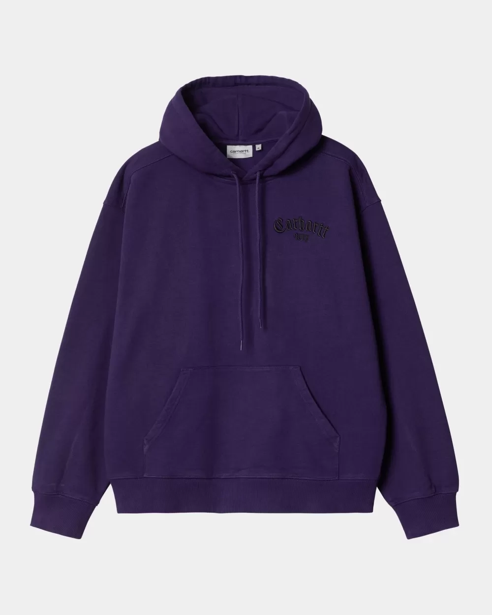 Mænd Carhartt WIP Onyx Script Sweatshirt Med Haette | Tyrian