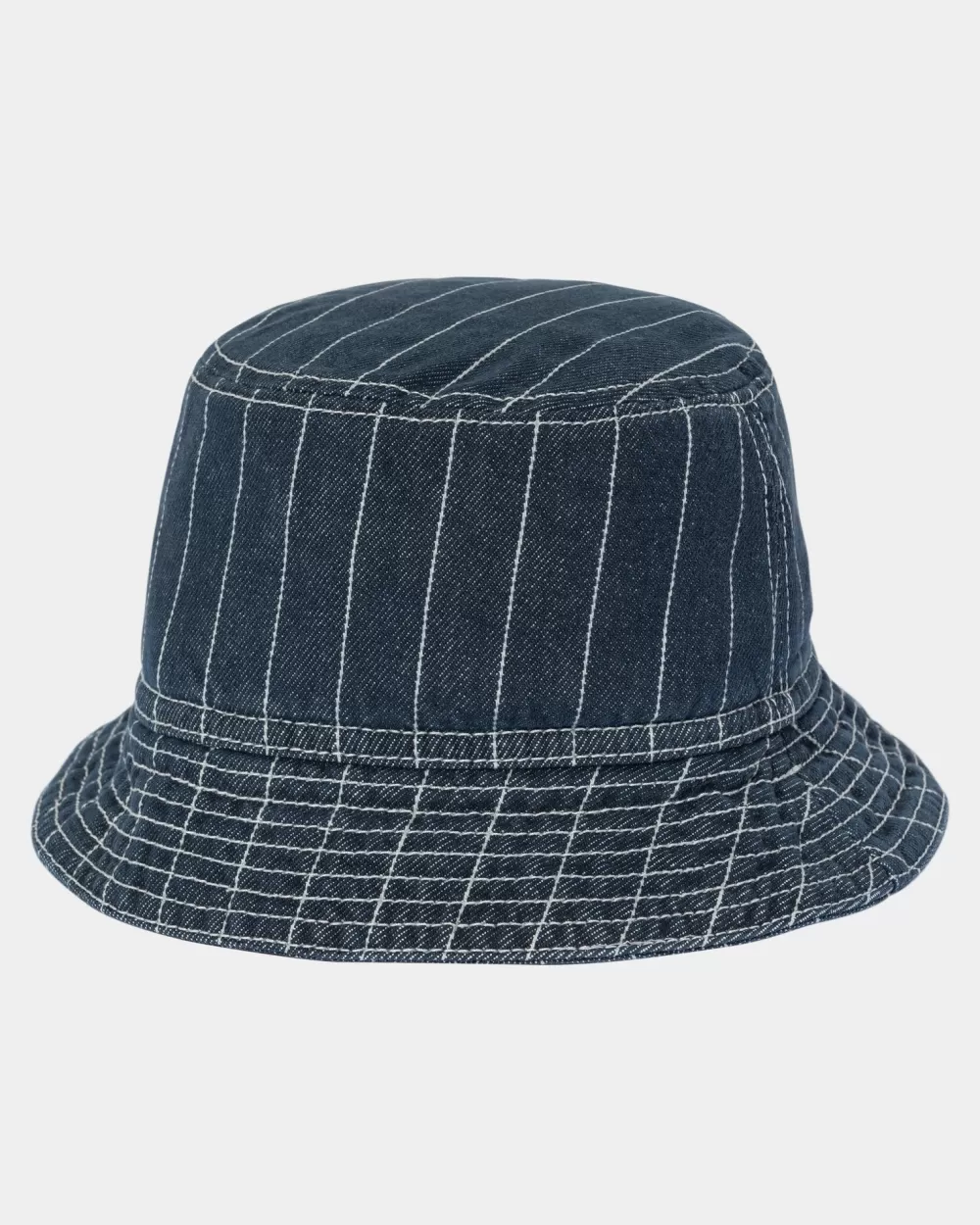 Mænd Carhartt WIP Orlean Stripe Bucket Hat | Bla/Hvid (Stenvasket)