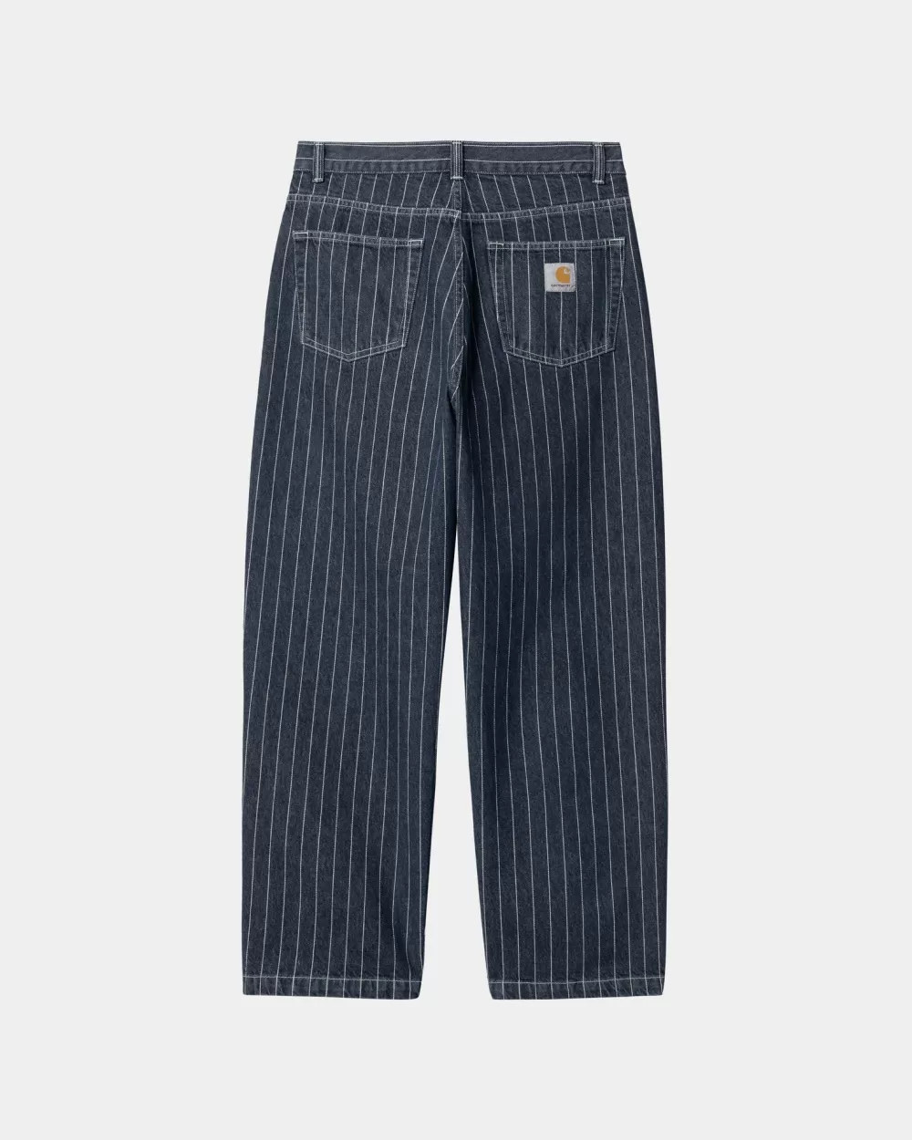 Mænd Carhartt WIP Orlean Stripe Bukser | Bla/Hvid (Stenvasket)