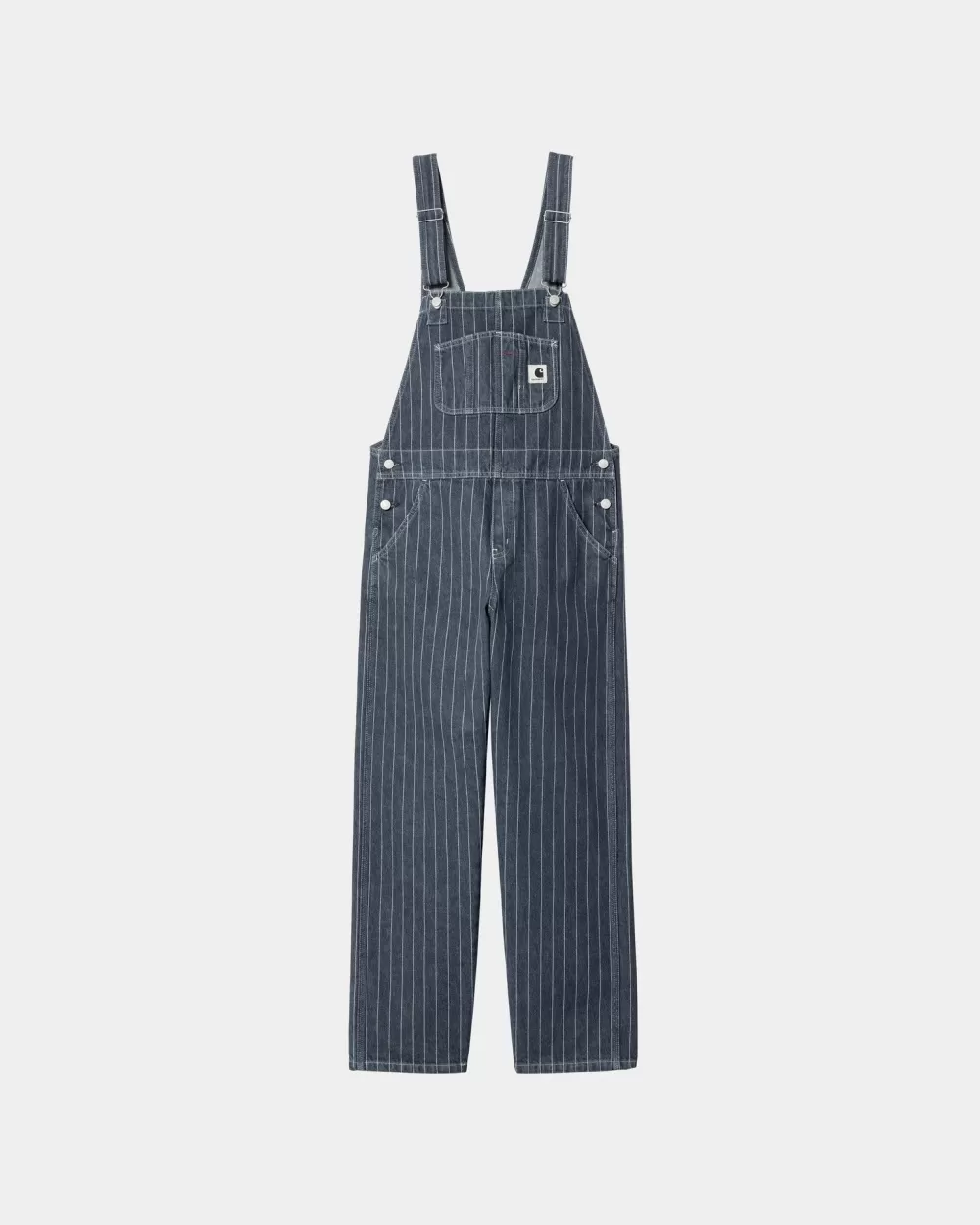 Kvinder Carhartt WIP Orlean Stripe Hagesmaek Til Kvinder Lige | Bla/Hvid (Stenvasket)