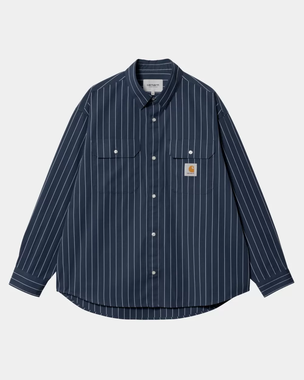 Mænd Carhartt WIP Orlean Stripe Skjorte | Bla / Hvid