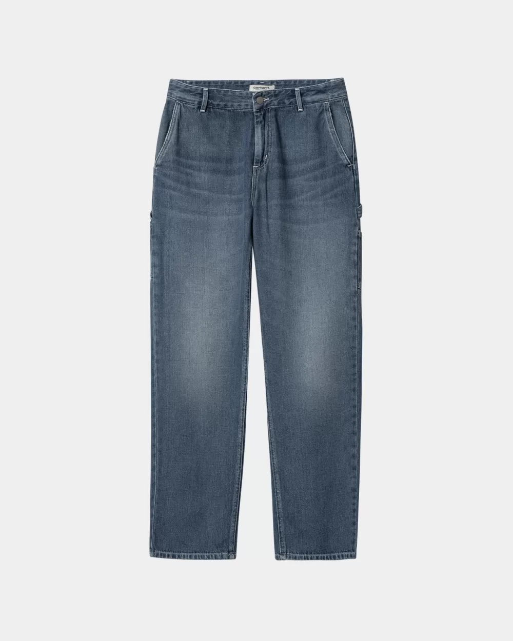 Kvinder Carhartt WIP Pierce Pant Straight - Denim | Bla (Mork Brugt Vask)