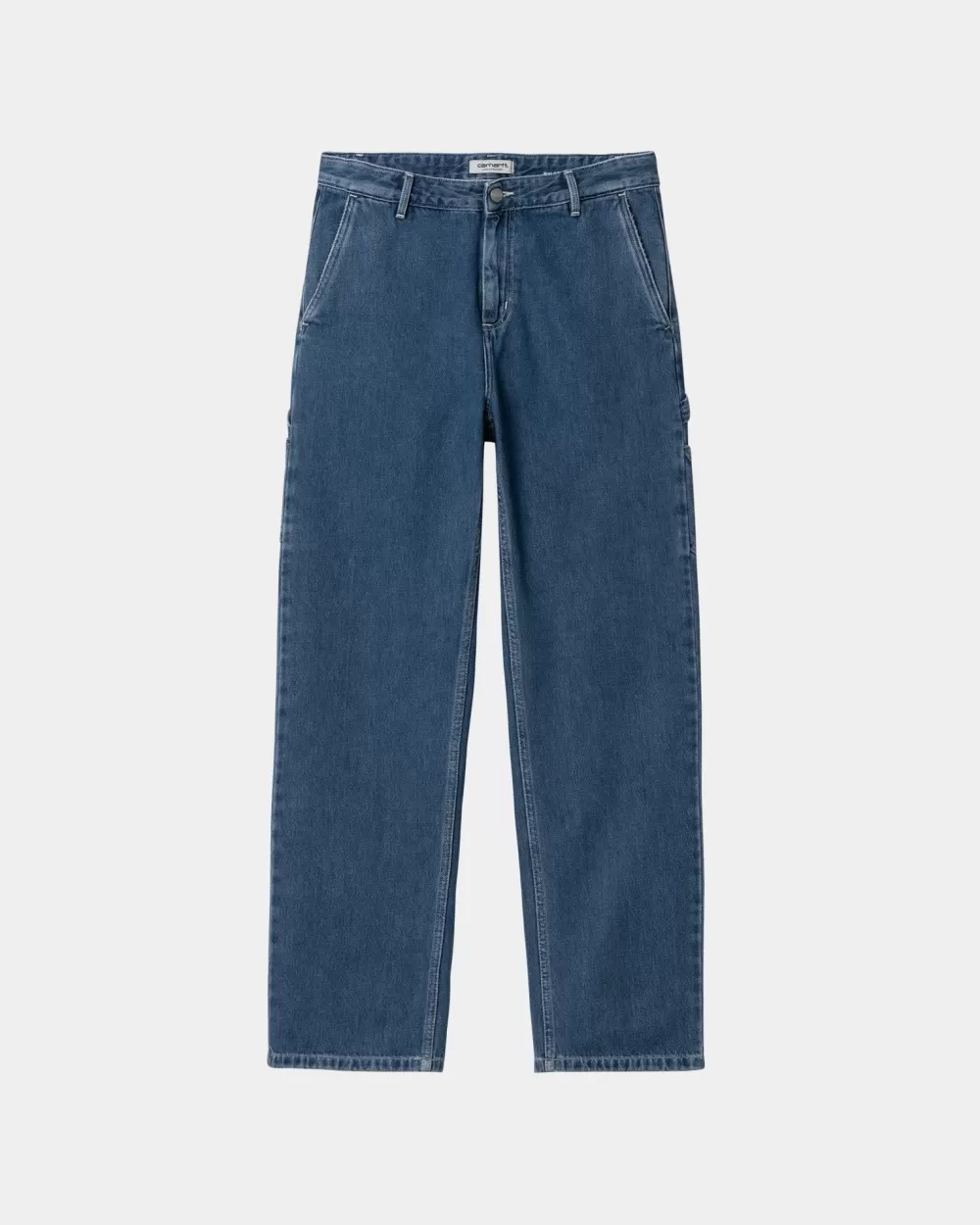 Kvinder Carhartt WIP Pierce Pant Straight - Denim | Bla (Stenvasket)