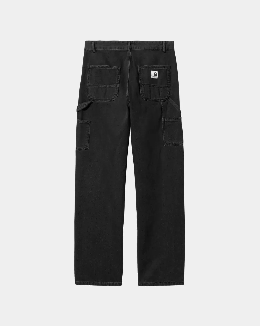 Kvinder Carhartt WIP Pierce Pant Straight - Denim | Sort (Stenvasket)