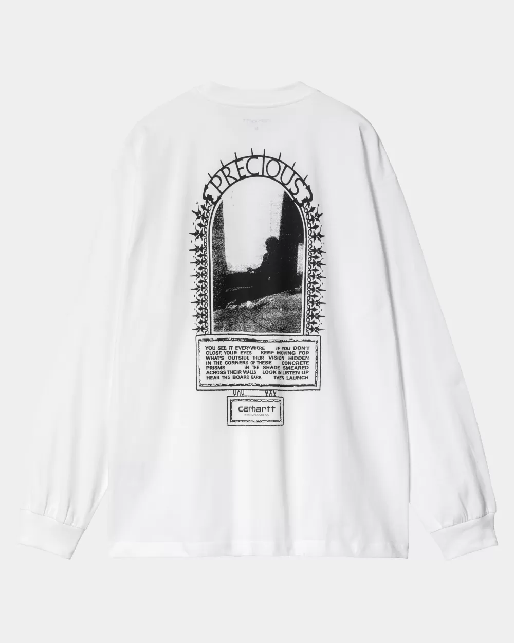 Mænd Carhartt WIP Precious Langaermet T-Shirt | Hvid