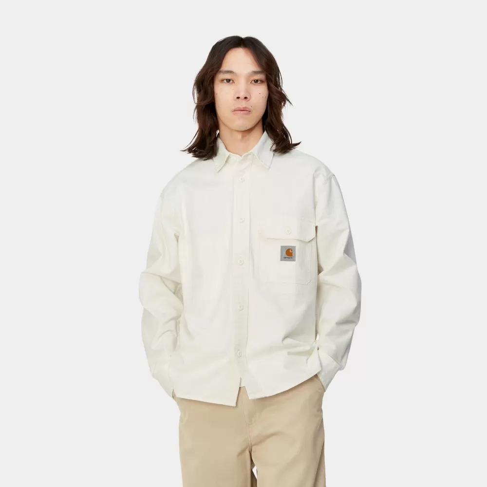 Mænd Carhartt WIP Reno Skjortejakke | Off-White (Beklaedningsgenstand Farvet)