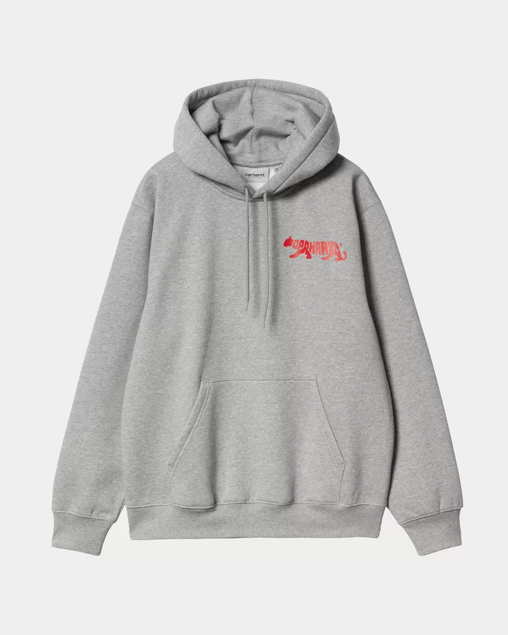 Mænd Carhartt WIP Rocky Script Sweatshirt Med Haette | Gra Lyng