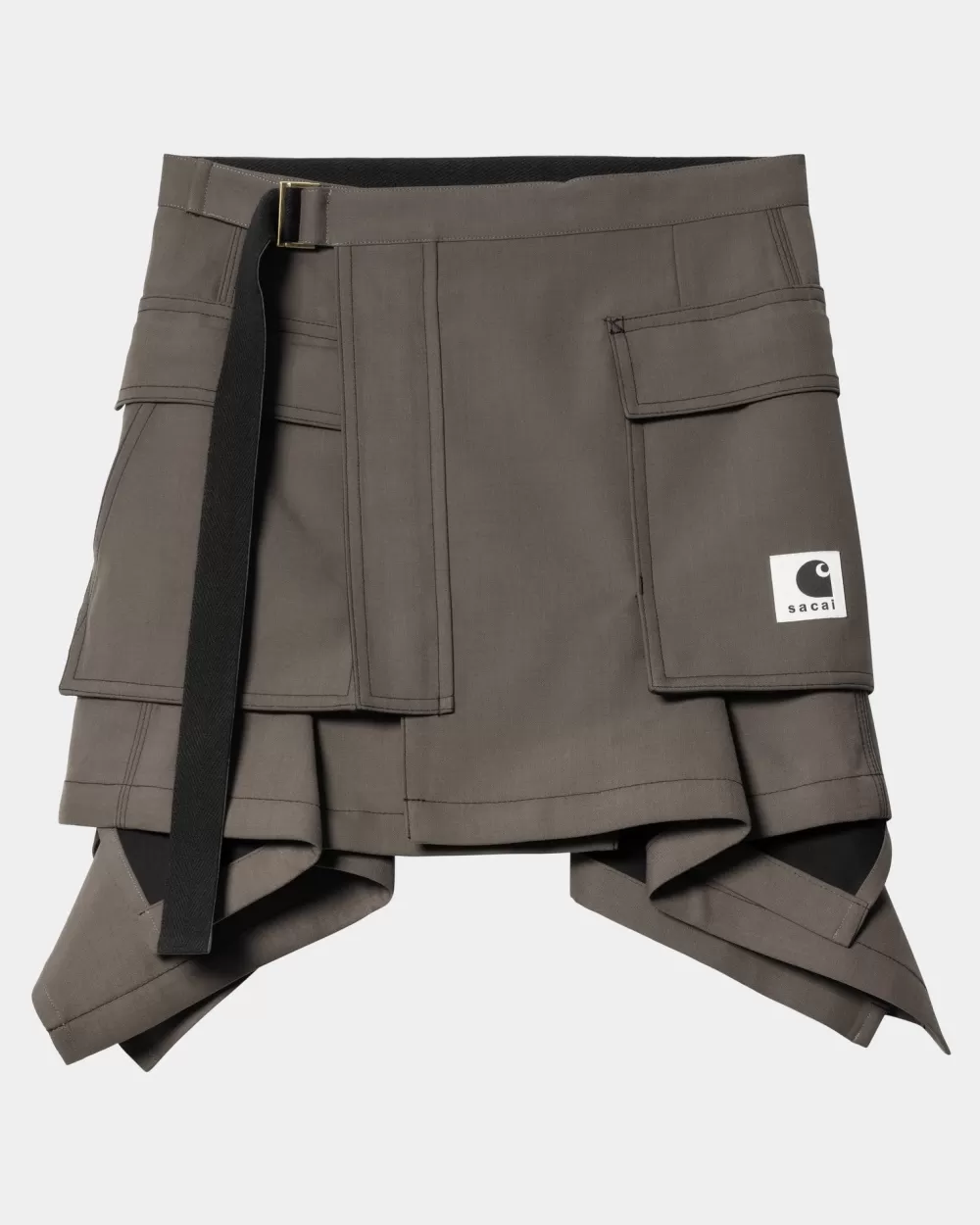 Kvinder Carhartt WIP Sacai X Suiting Bonding-Nederdel Til Kvinder | Taupe