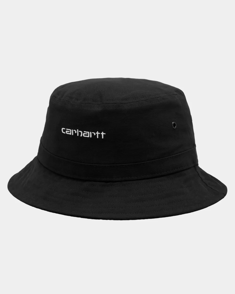 Carhartt WIP Script Bucket Hat | Sort Hvid