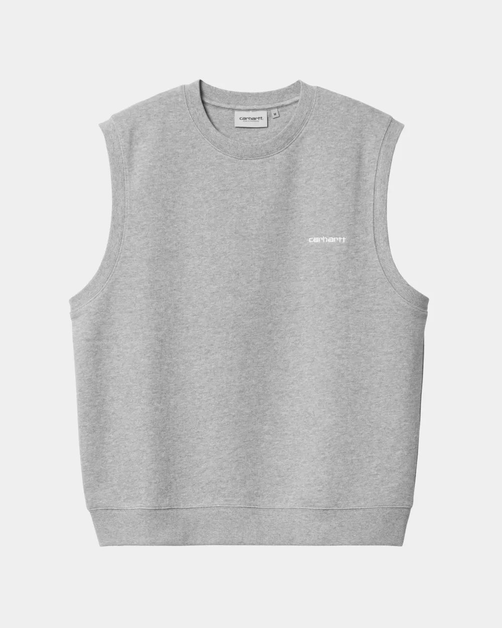 Mænd Carhartt WIP Script Vest Sweatshirt | Gra Lyng