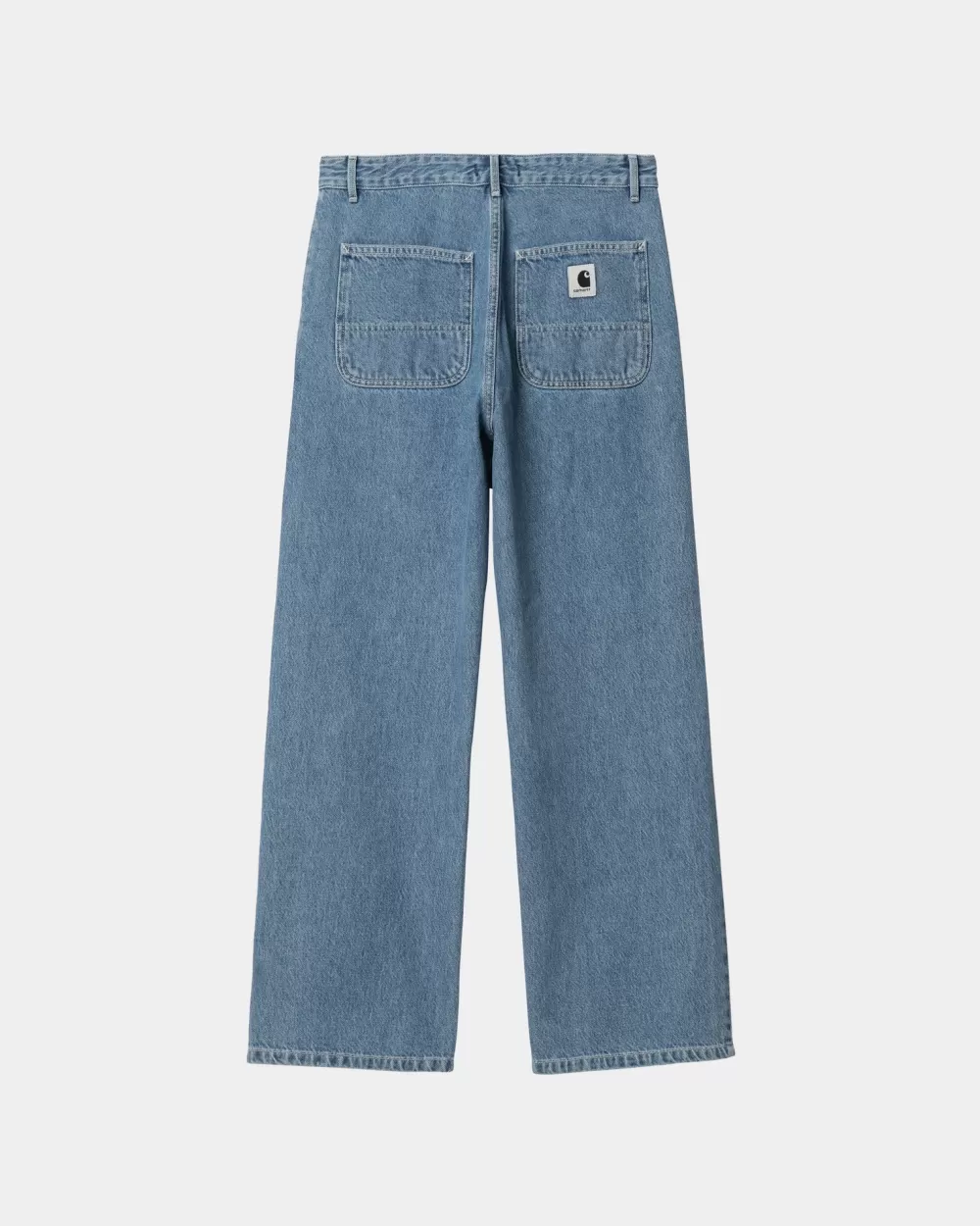 Kvinder Carhartt WIP Simple Bukser Til Kvinder - Denim | Bla (Heavy Stone Vask)