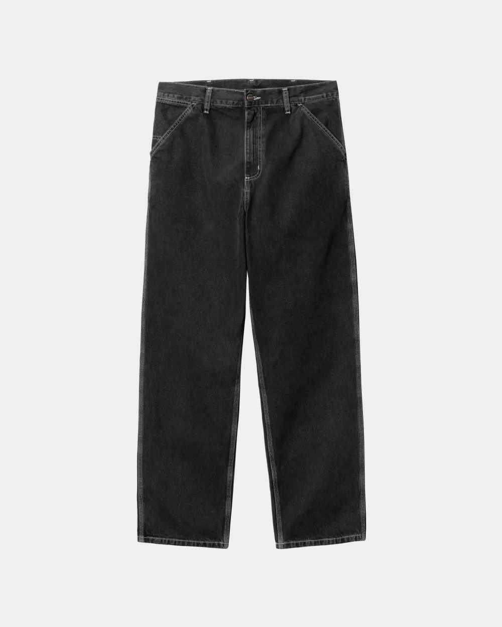 Mænd Carhartt WIP Simple Pant - Denim | Sort (Stenvasket)