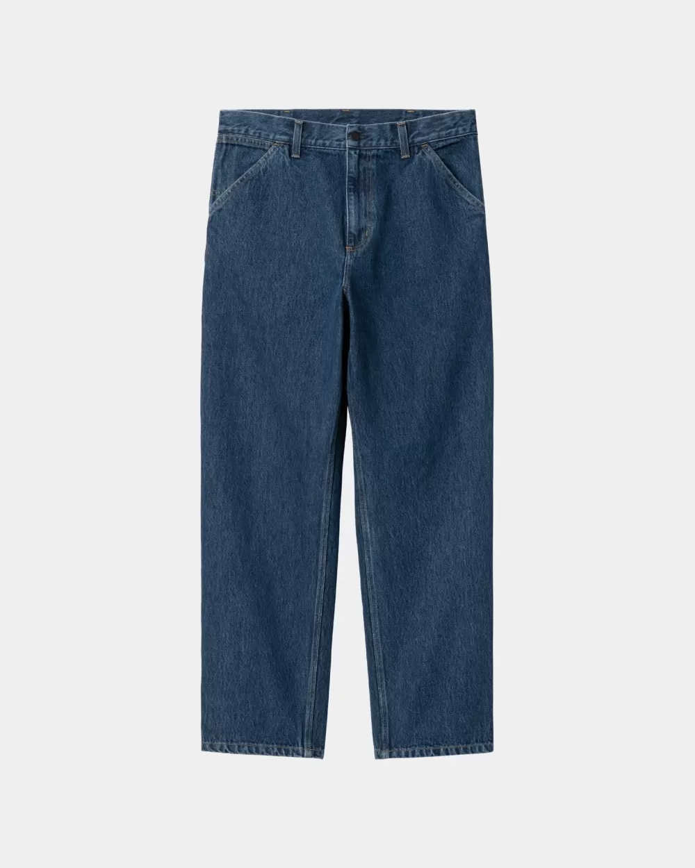 Mænd Carhartt WIP Single Knee Pant - Denim | Bla (Stenvasket)