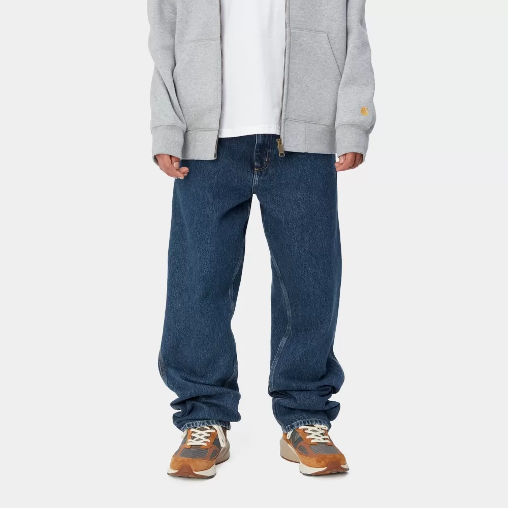 Mænd Carhartt WIP Single Knee Pant - Denim | Bla (Stenvasket)