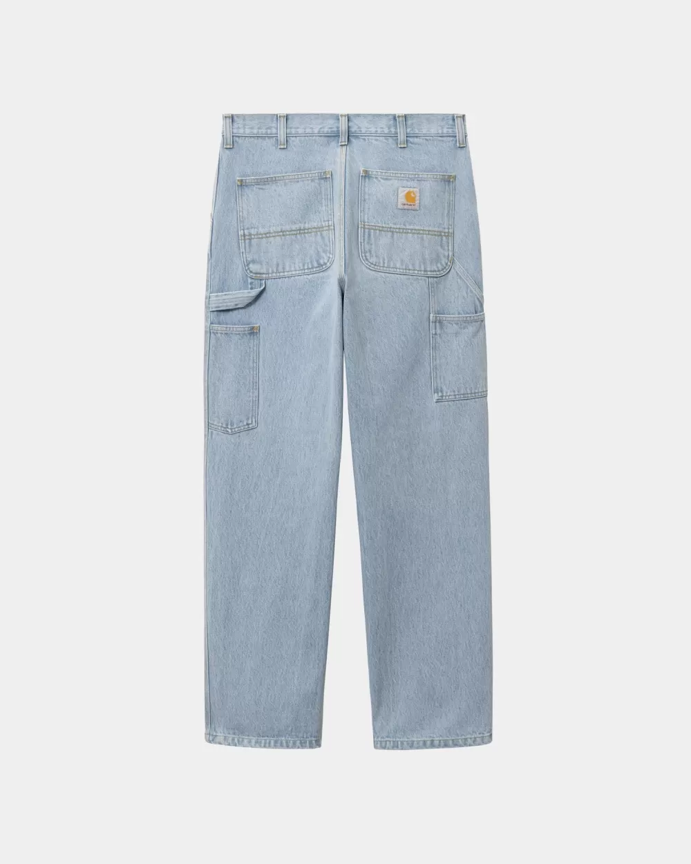 Mænd Carhartt WIP Single Knee Pant - Denim | Bla (Tung Sten Bleget)