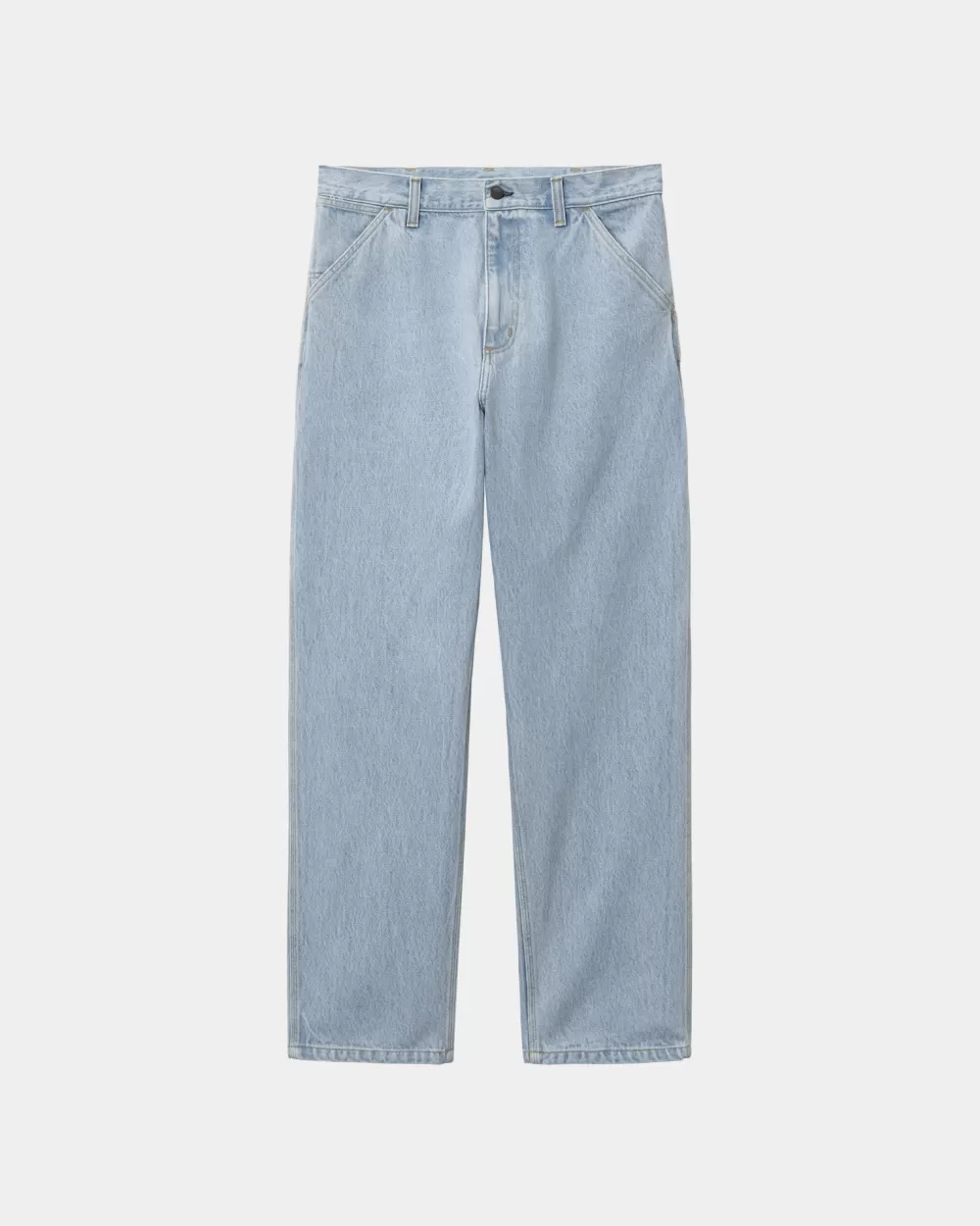 Mænd Carhartt WIP Single Knee Pant - Denim | Bla (Tung Sten Bleget)