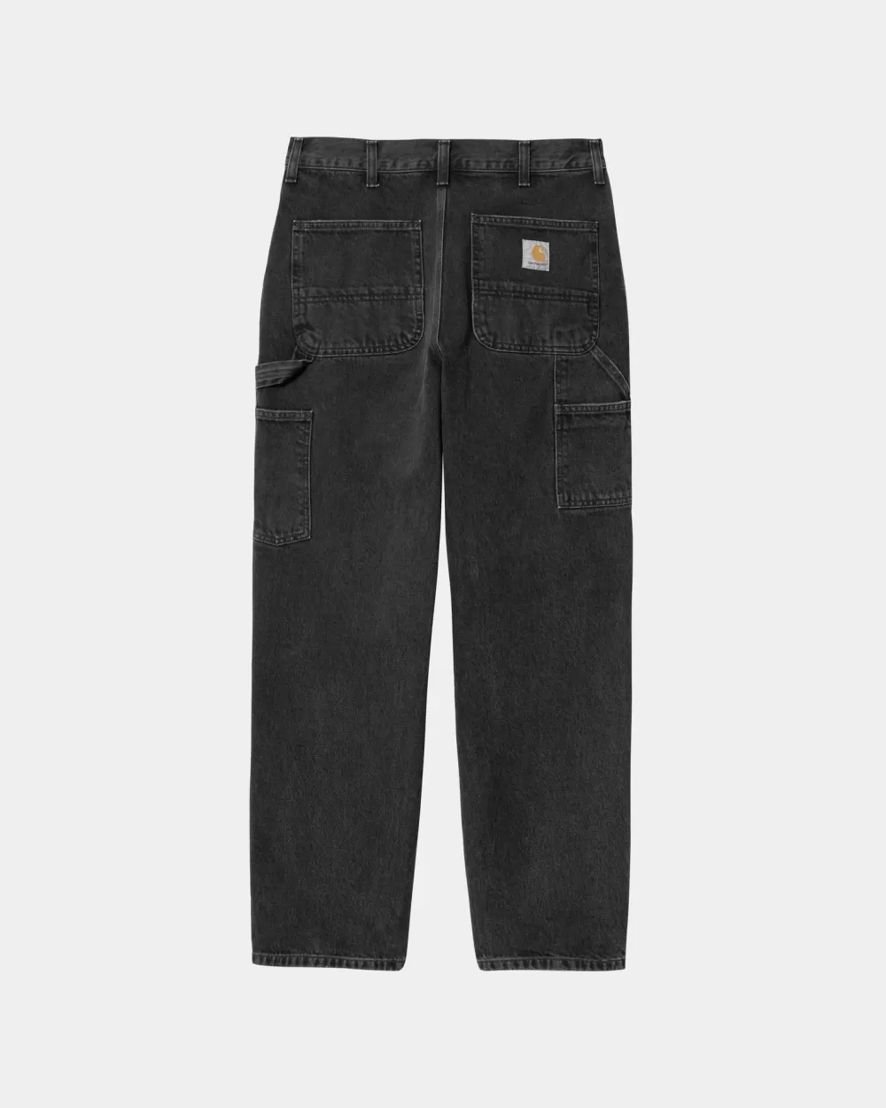 Mænd Carhartt WIP Single Knee Pant - Denim | Sort (Stenvasket)