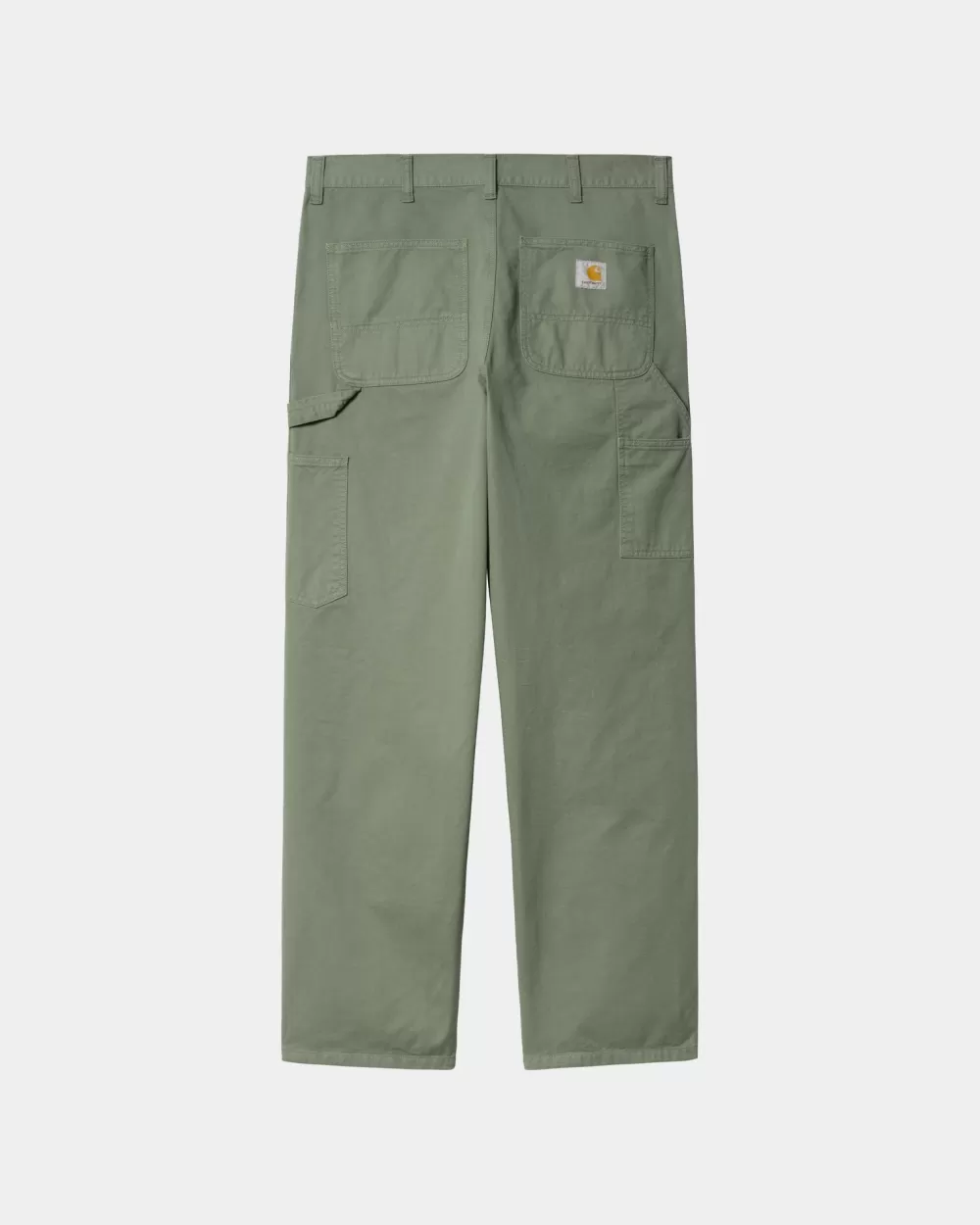 Mænd Carhartt WIP Single Knee Pant - Drill | Park (Beklaedningsgenstand Farvet)